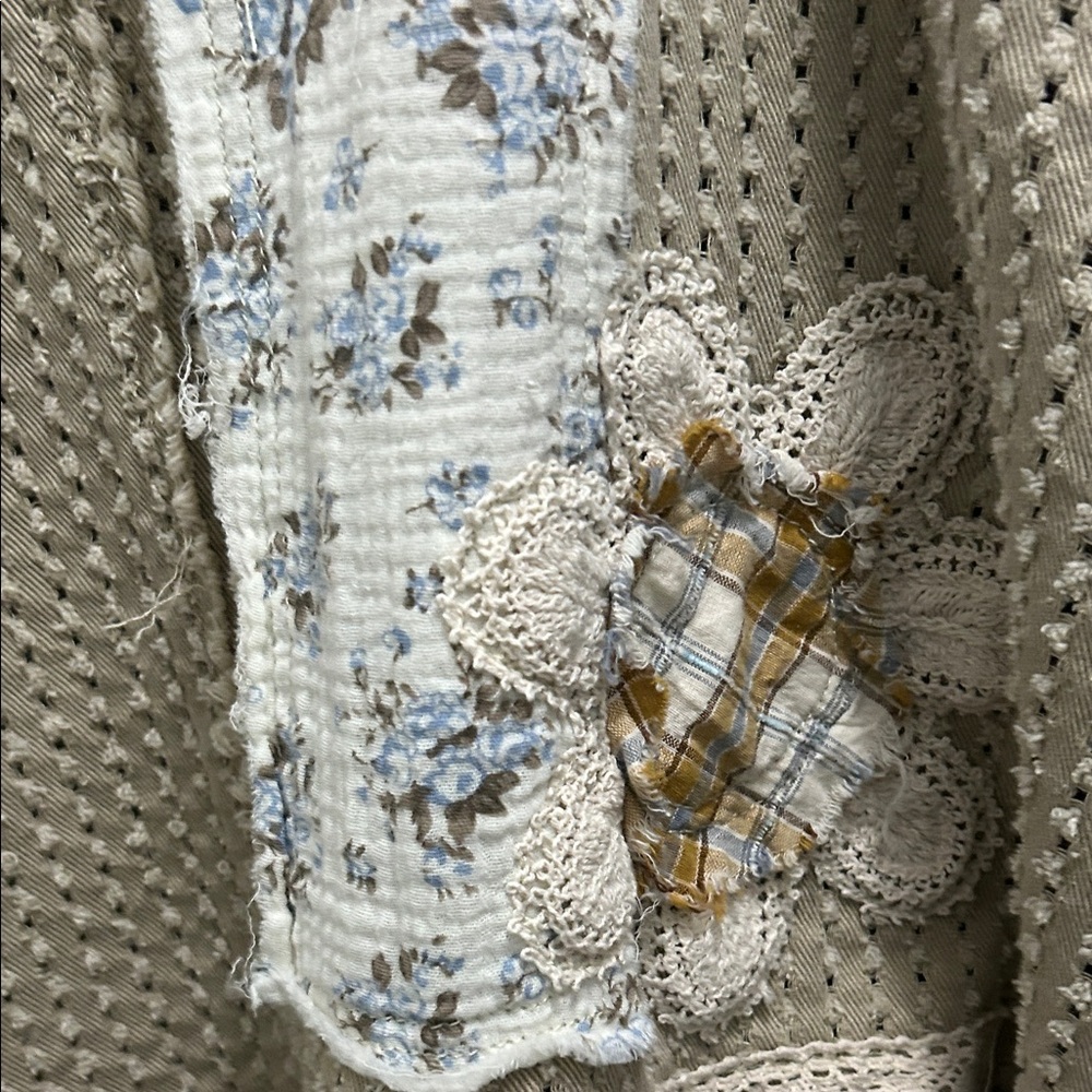 POL Beige Patchwork Cardigan - Picture 5 of 10